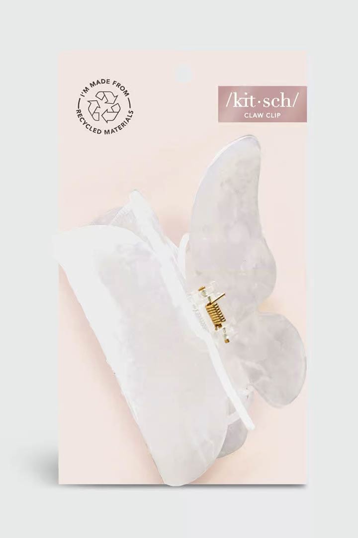 White Butterfly Eco-Friendly Claw Clip