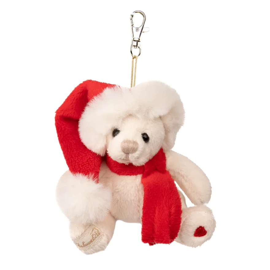 Bernard Bag Charm | White & Brown Assorted 2