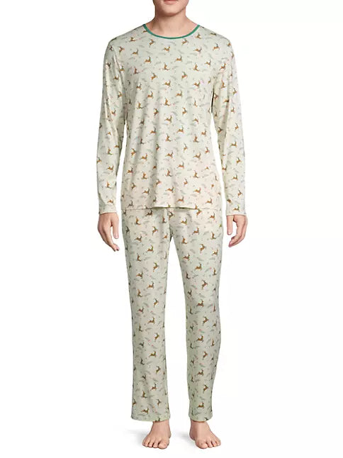 Men's Merry And Bright Long Sleeve Pajama Set