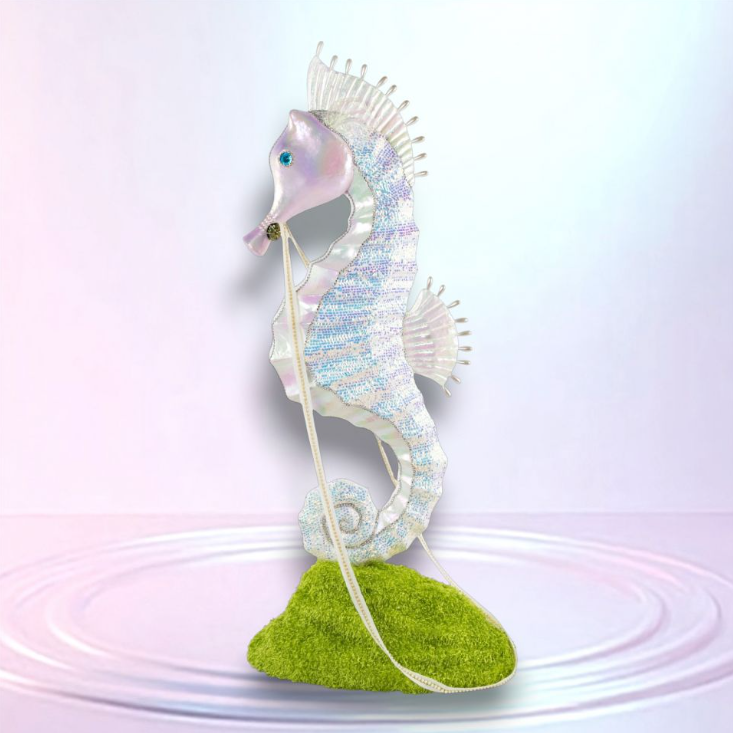 Seahorse w/Rope on Moss Base 55in