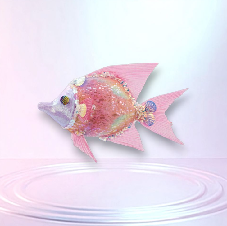 Pink Fish Ornament