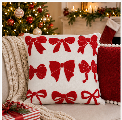 Bows Pillow Down Filled
