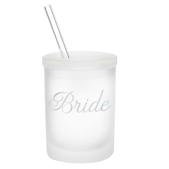 Slant Wedding Glass With Lid