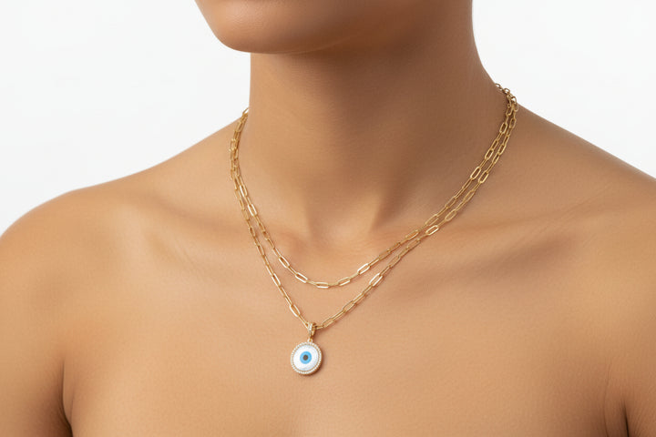 Necklace Evil Eye Wrap