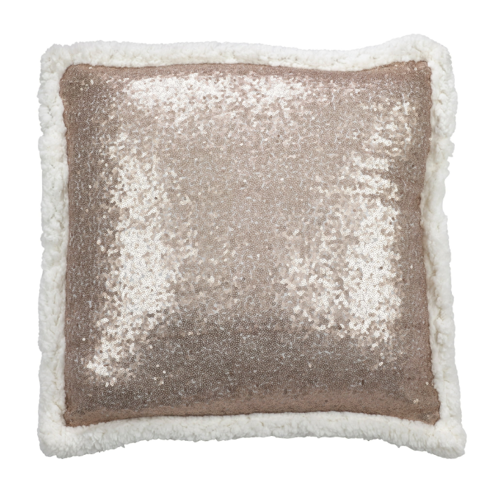 Square Sequin Pillow - Poly Filled