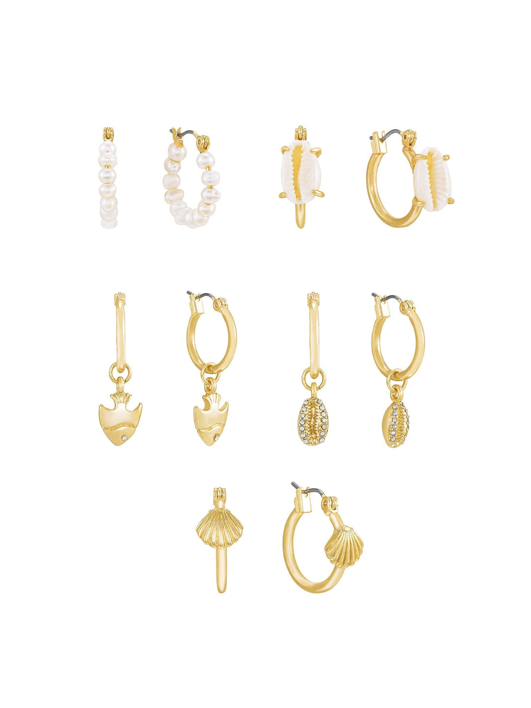 Sun Searcher Mini Set of 5 18K Hoop