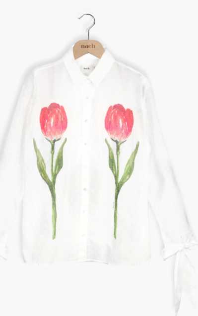 Pink tulip shirt S/M