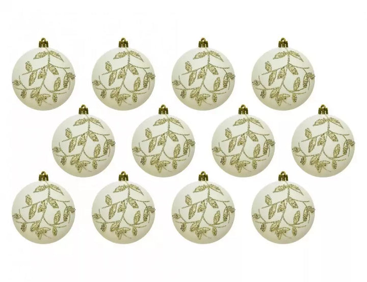 Bauble Wool White With Beads