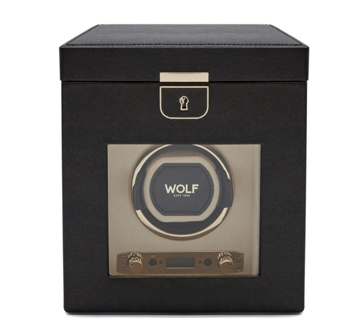 Palermo Single Watch Winder With Jewellery Storage