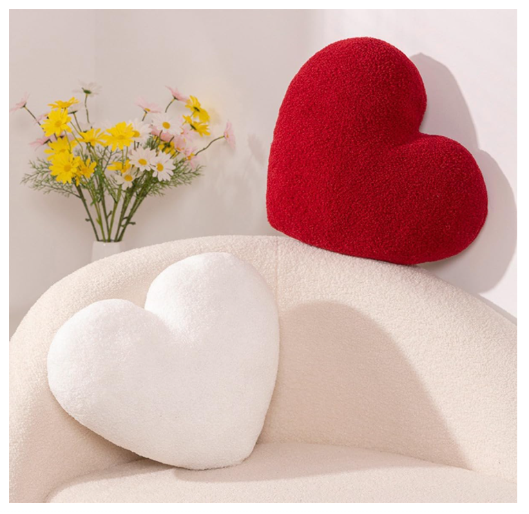 Reversible Heart Pillow - Poly Filled