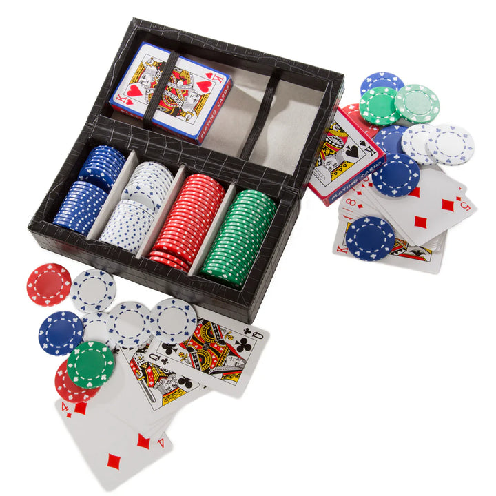 Playing Cards Set / Jewellery Box Croc Style