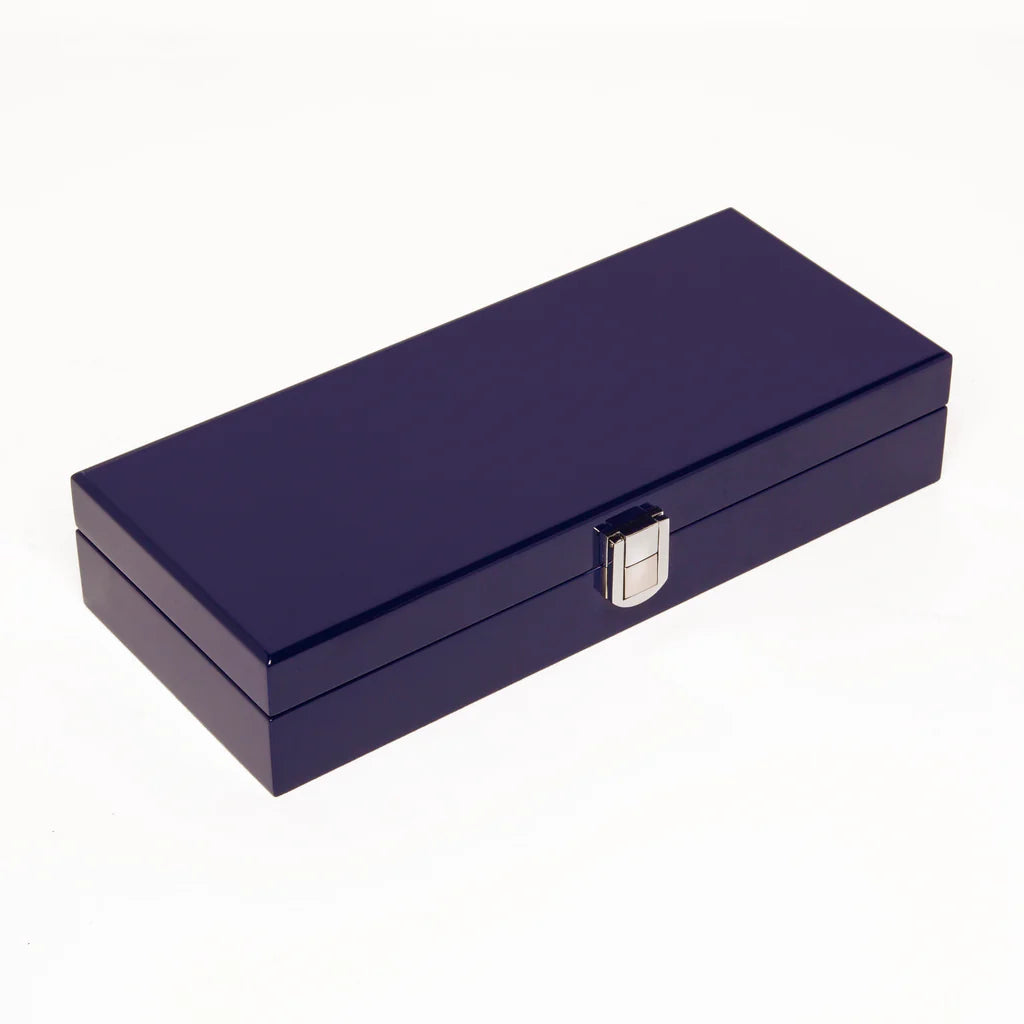 Playing Cards Set/Jewelry Box Blue Lacquer