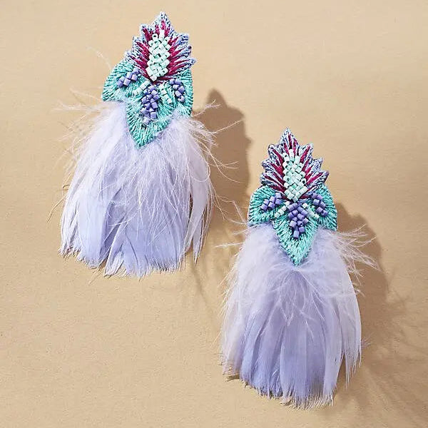 Issa Light Purple OS Earrings