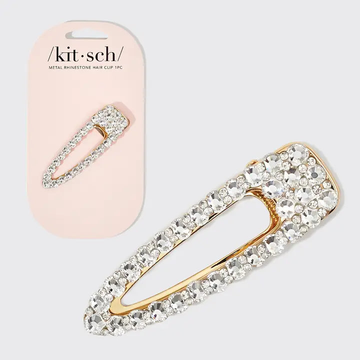 Metal Rhinestone Large Shape Hair Clip