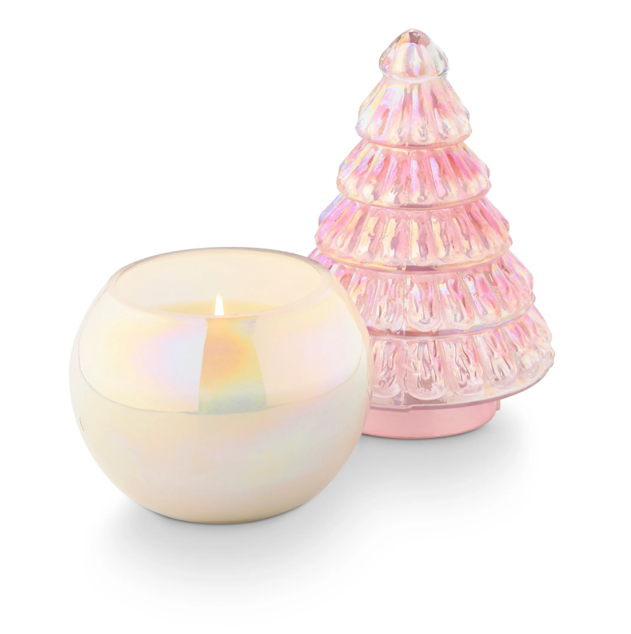 Pink Pine Pearl Tree Candle