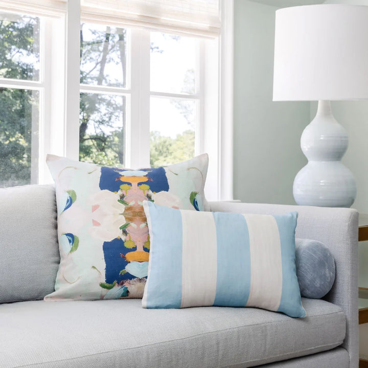 Monet's Garden Navy Decorative Pillow