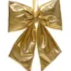 Gold bow on a white background