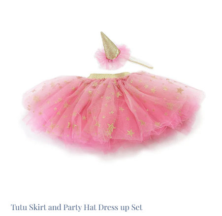 Tutu Skirt and Party Hat Dress up Set