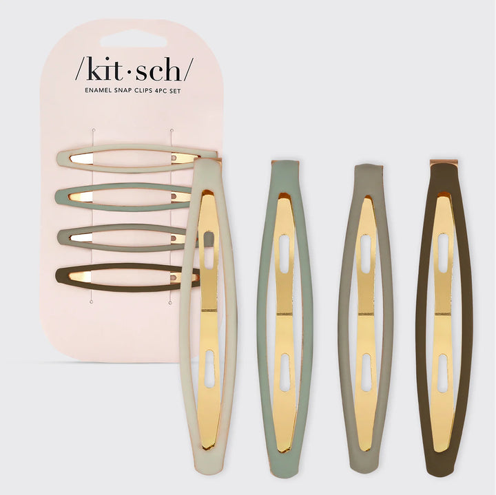 Enamel Elongated Snap Clips
