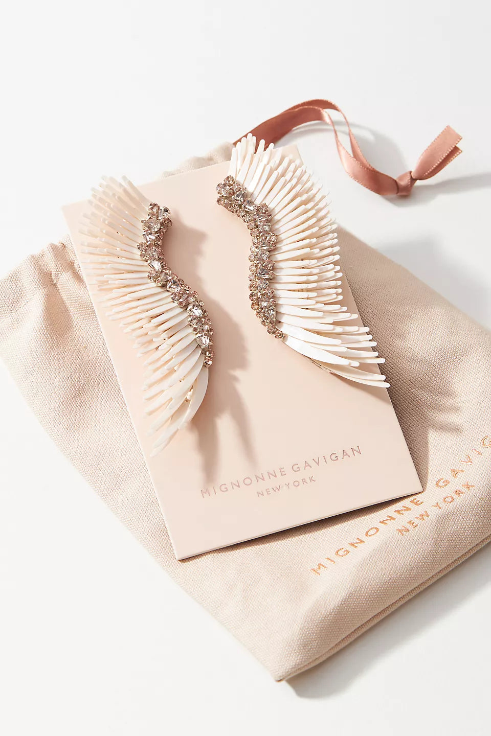 Mega Madeline Cream Neutral Earrings