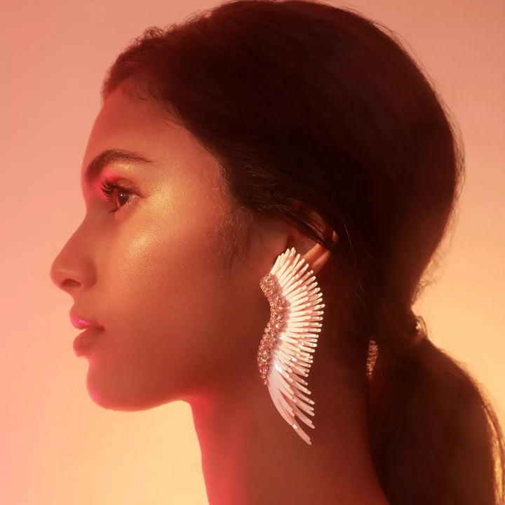 Mega Madeline Cream Neutral Earrings