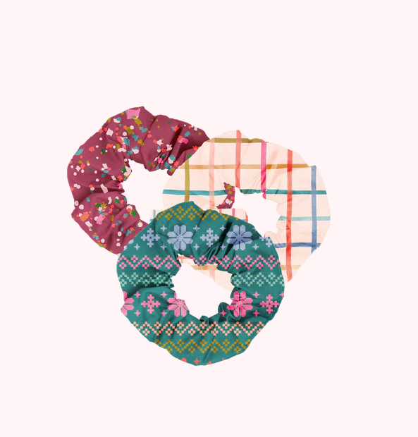 Scrunchie Set - Holiday Ornament - Festive