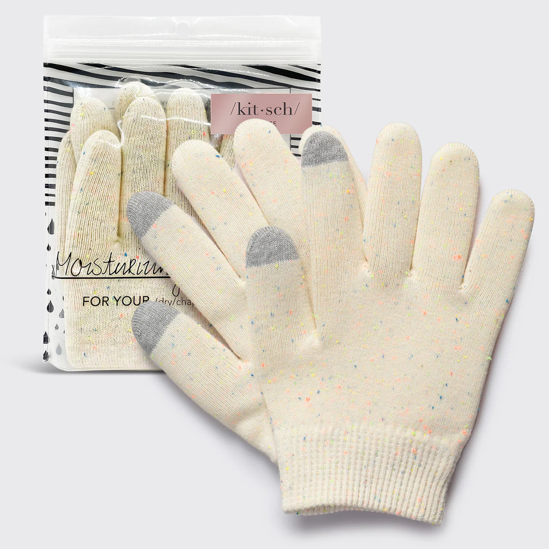 Rainbow Speckle Moisturizing Spa Gloves