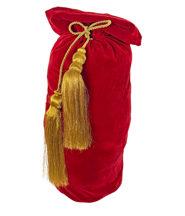 Santa Bag with Gold Tassels