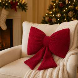 Bow Shaped Pillow - Poly Filled