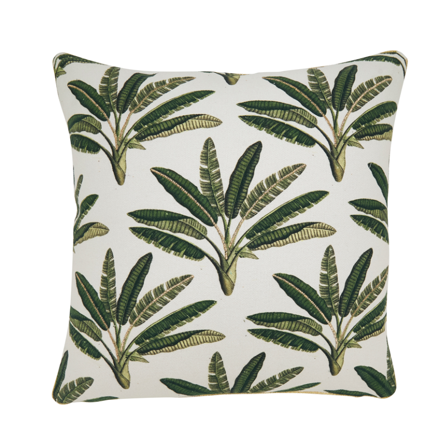 Palm Tree Pillow - Down Filled | Green
