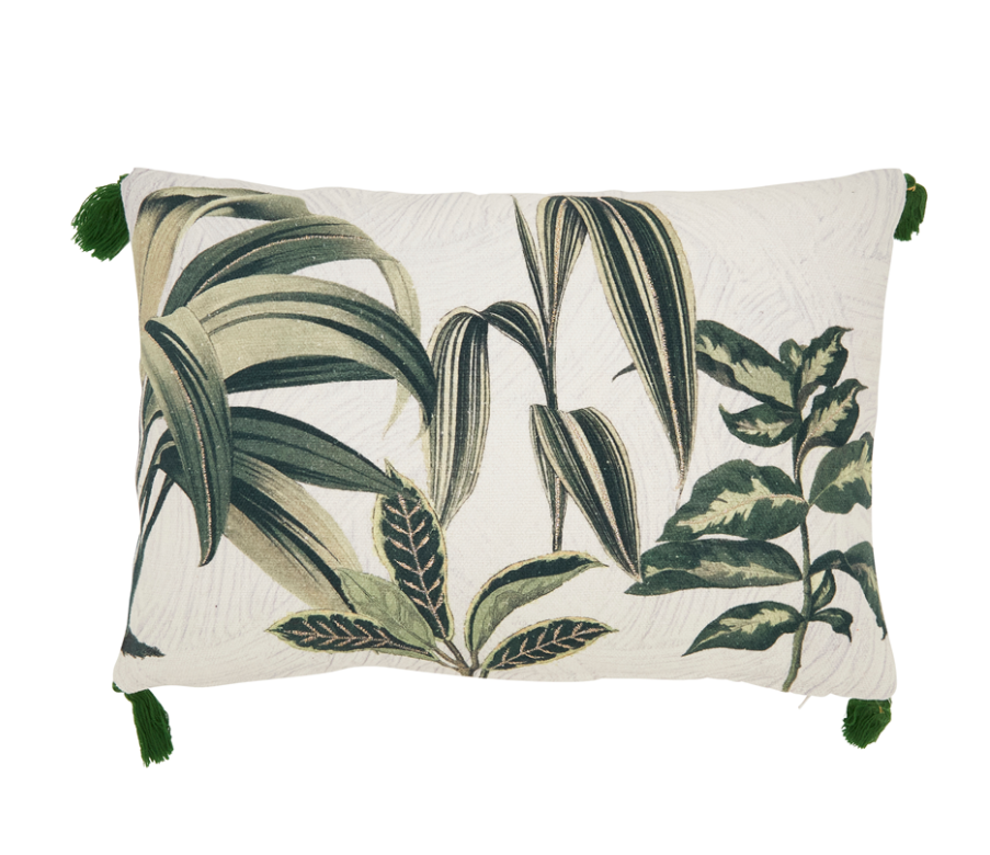 Palm Tree Pillow - Down Filled | Green