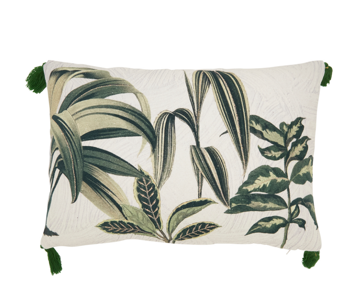 Palm Tree Pillow - Down Filled | Green