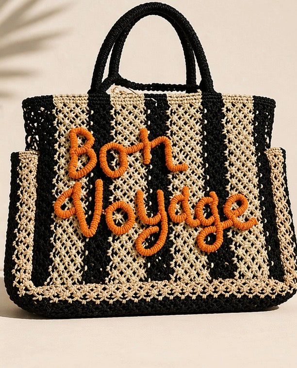 Bon Voyage Jute Tote