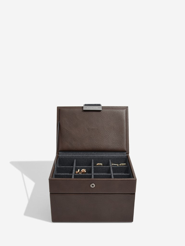 Cufflink And Watch Brown Set Of 2