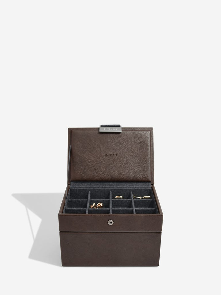 Cufflink And Watch Brown Set Of 2