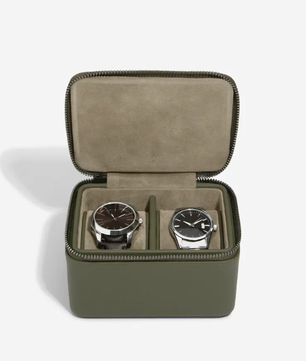 Travel Watch Box Double Zipped