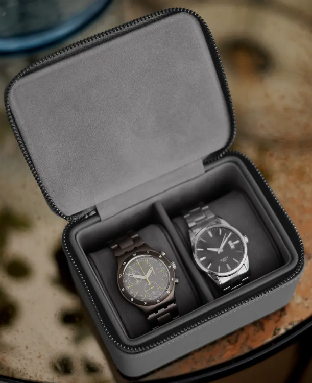 Travel Watch Box Double Zipped