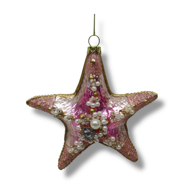 Pink Starfish Ornament