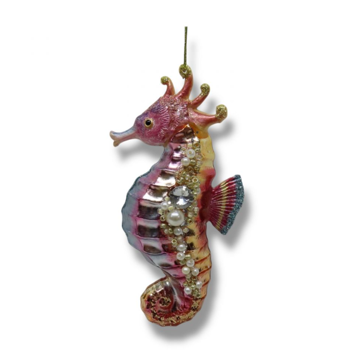 Multi Color Seahorse Ornament