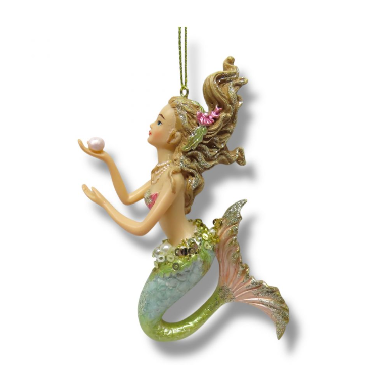 Mermaid w/Pearl Ornament
