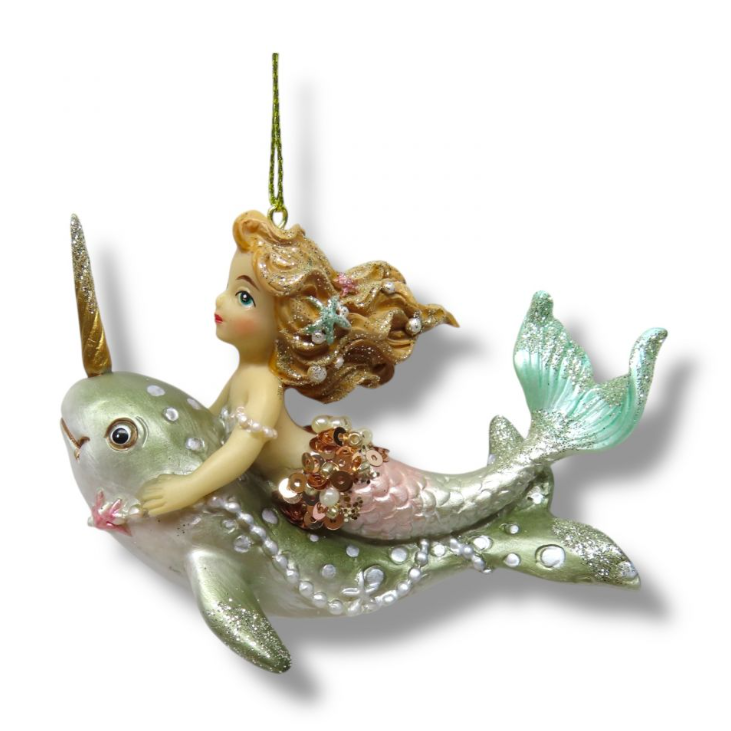 Mergirl on Norwhale Ornament