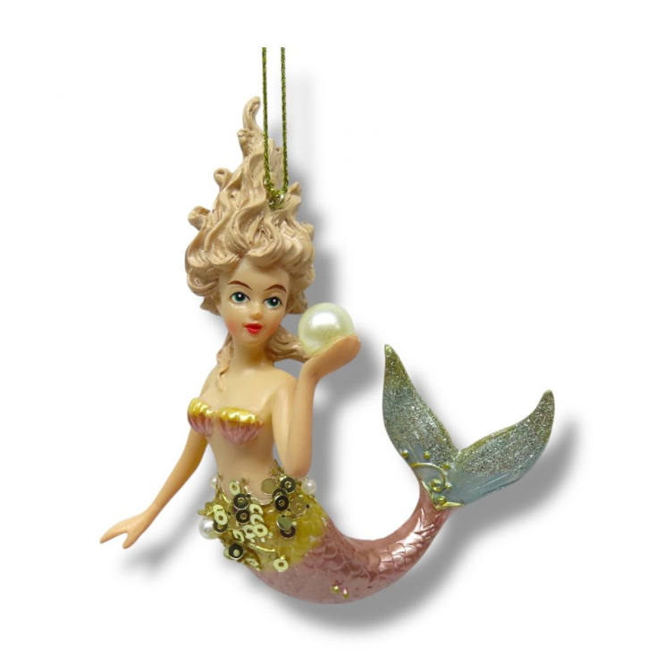 Mermaid w/ Pearl Ornament