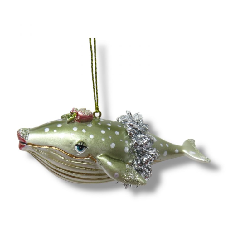 Prissy Whale Ornament