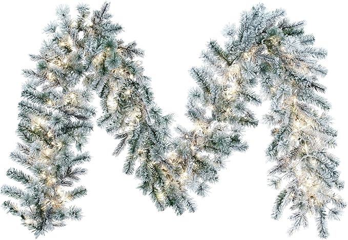 Flocked Kiana Artificial Garland