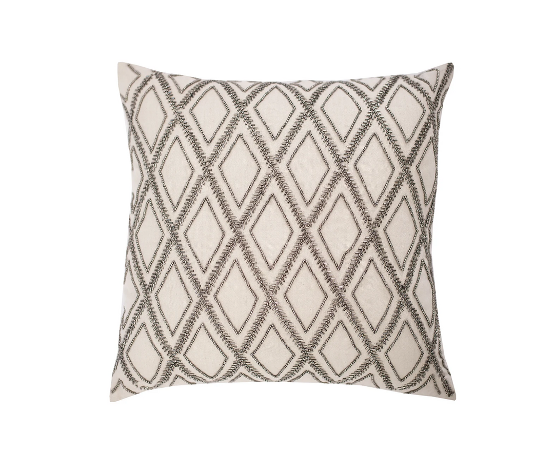 Graphite Diamond Pillow
