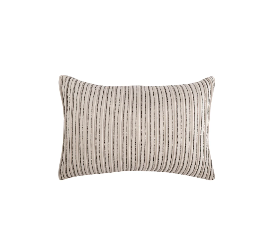 Graphite Stripe Pillow