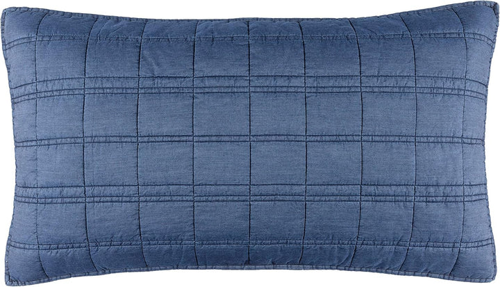 Liam Denim Quilted Sham