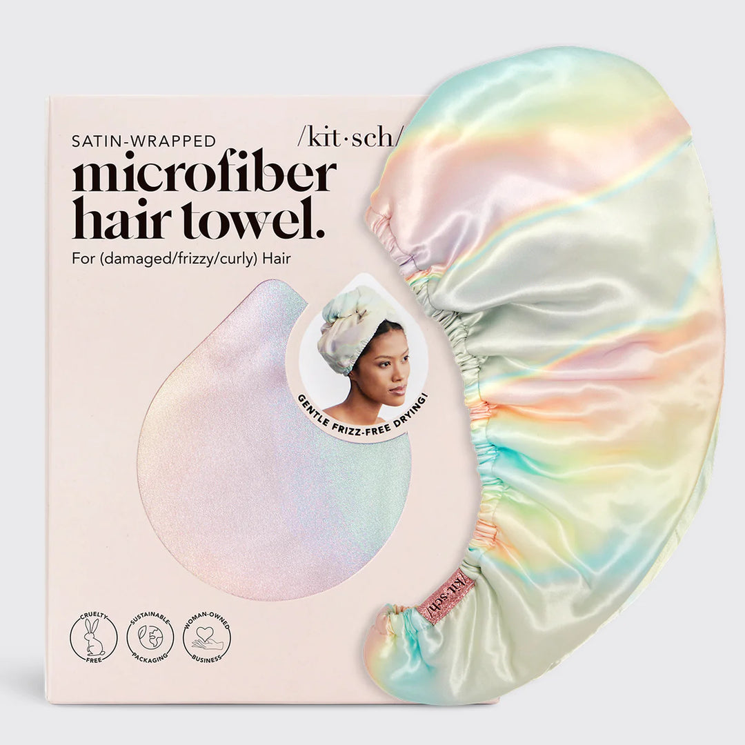 Aura Hair Towel Satin Wrapped
