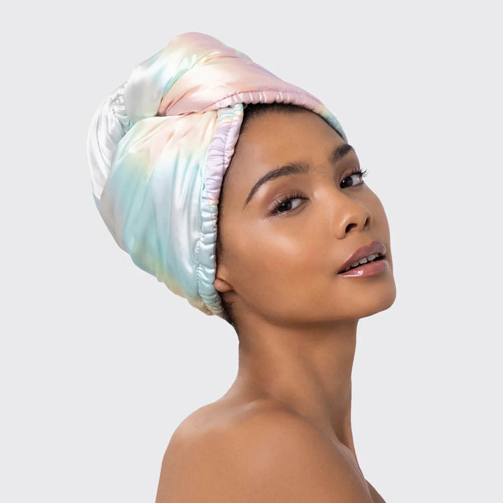Aura Hair Towel Satin Wrapped