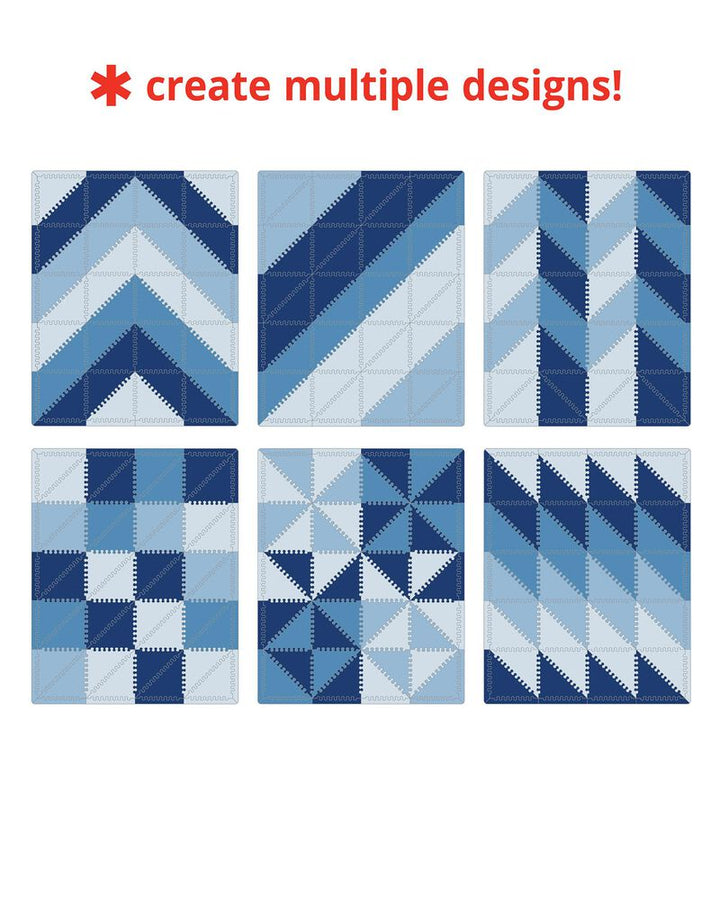 Geo Blue Ombre Floor Tiles